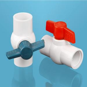 China Water Media UPVC Plastic Socket Water Valve Pool Valve PVC Ball Valve for Blow-Down on sale