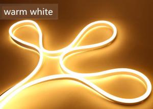 China Warm White LED Neon Flex Strip 2.77cm Cuttable Length Anti Aging Jacket wholesale