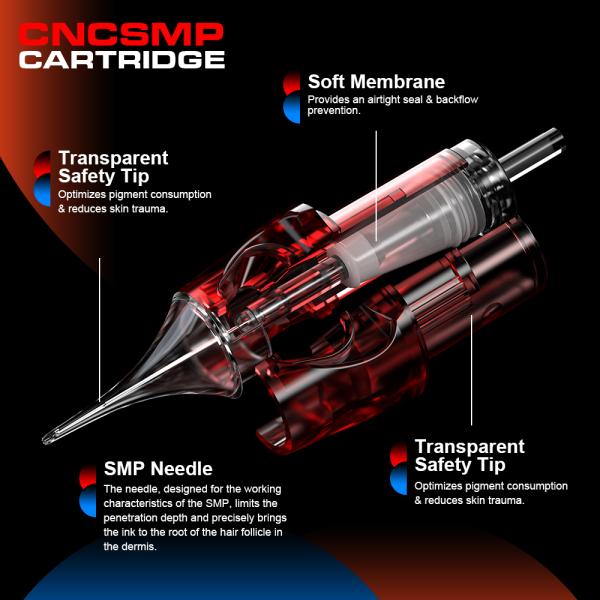 Professional Disposable 20 Pcs 3RL 0.22mm Sterile Tattoo Needle Cartridges for Permanent Makeup