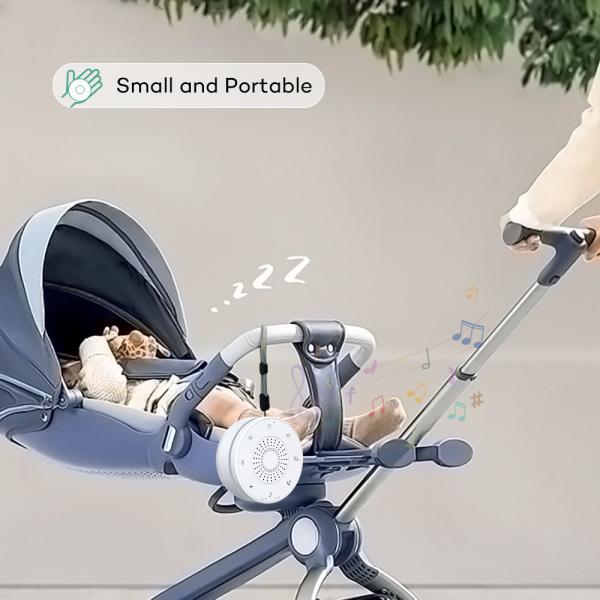 Portable White Noise Machine with 30 Sounds and LED Nightlight
