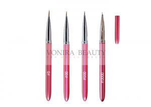 China 4PCS Pink Nail Art Brushes Tips Dotting Brush Kit For Drawing , Painting Pen Tool With Cap wholesale