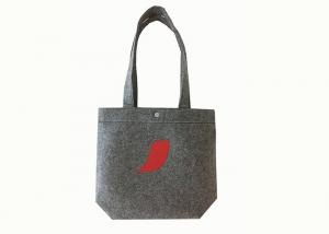 China Felt 100 Polyester Tote Bags Dark Grey Felt Tote Bag ISO9001 wholesale