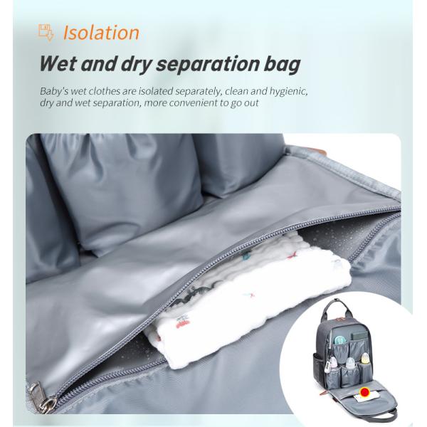 20L-35L Soft Handle Multifunctional Diaper Bag Backpack 31*17*40cm