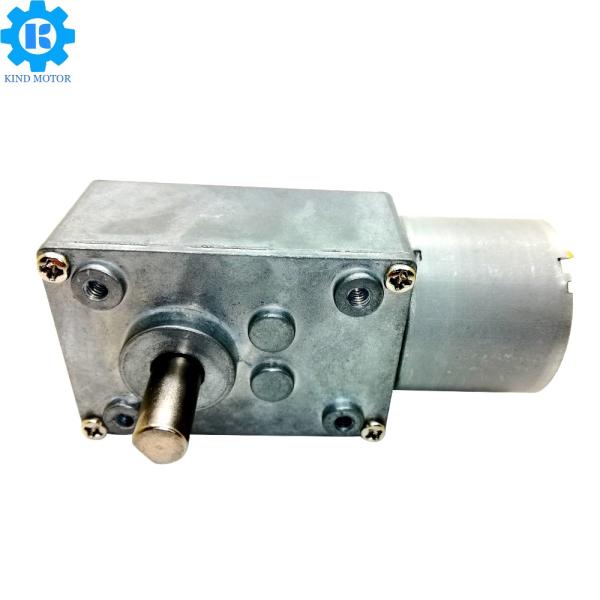 Stainless Steel DC Worm Gear Motor , 5~6000rpm Worm Gear DC Motor 12V