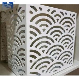 China Blade Louver Aluminium Air Conditioner Cover Panel Frame Anti Corrosion wholesale