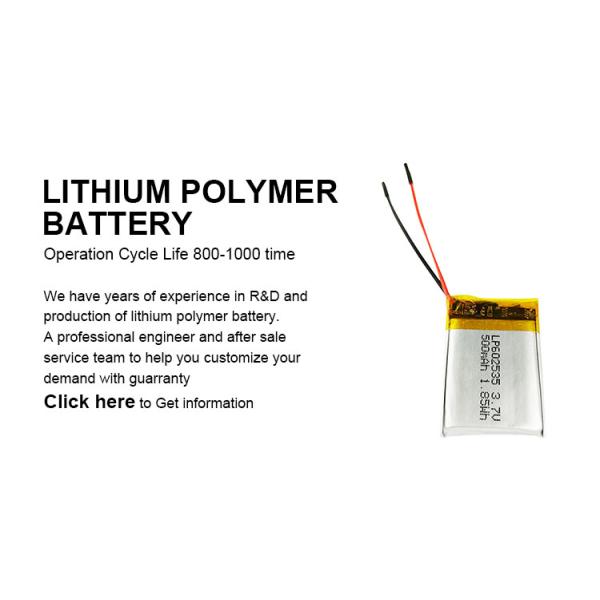 800mAh 3.7v 500mah LiPo Battery Polymer 902030 503035 803030 Battery