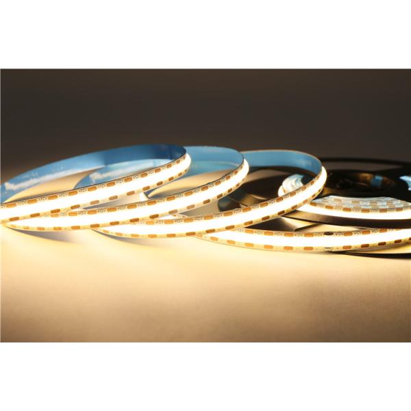 Cob Led Strip Led Tape Light CRI90 12v 24v Flexible White Dotless Luces Flip Chip