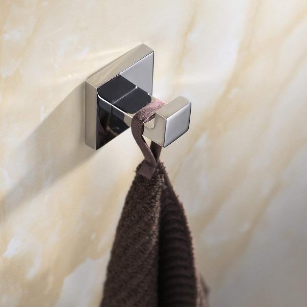 Bathroom Accessories Wall Mounted SUS304 Chrome Stainless Steel Towel/Robe rack