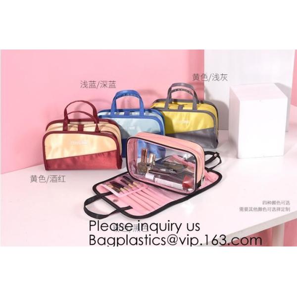 Customized Women/Men Organizer Toiletry Storage Travel Makeup Bag Blank Canvas Cosmetic Bag, bagease, bagplastics