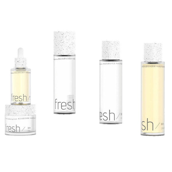 PCR bottle cap essence water cream special PETG environmental protection empty bottle set 50ml 200ml luxury frosted glass serum bottle with pipette