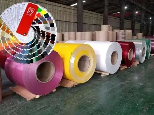 3003 H26 H24 1.0×1200 PVDF GRANITE PATTERNED COLOR ALUMINUM COILS Customized Pattern 50 Years Warranty