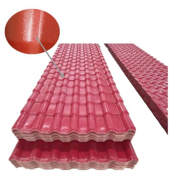 Reasonable Price UPVC Teja Espanola Spanish Roofing Sheet Color Coated PVC Synthetic Resin Roof Tiles