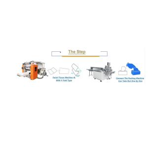 China Pneumatic Slitting 380V Facial Tissue Paper Machine For V Fold on sale