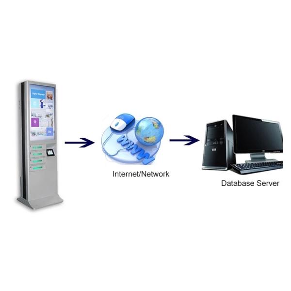 43 Inch Cell Phone Charging Stations , Stand Alone Mobile Phone Docking Station