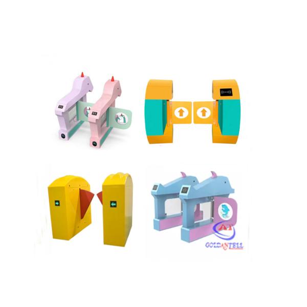 RFID Barcode Facial Recognition Flap Barrier Gate Pedestrian Access Control System