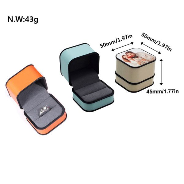 Diy Sublimation Leather Jewelry Box With Printable PET Sheet Personalised Photo Gifts
