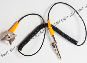 China Yellow Black ESD Grounding Strap Stretching About 1.8M wholesale