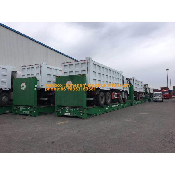 Euro4 Sino Howo Dump Truck 381hp 20M3 Front Lifting 6x4 10 Wheels Low Noise