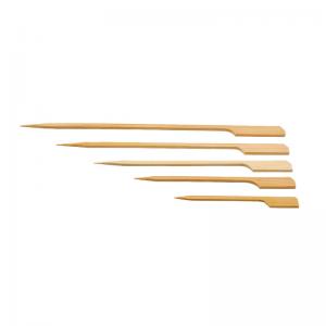 China Paddle Wooden Sticks BBQ Bamboo Skewers for Outdoor Grilling wholesale
