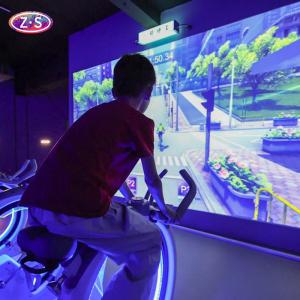 Immersive Fitness Dynamic Cycling Vibrant Virtual Landscapes With Cutting-Edge