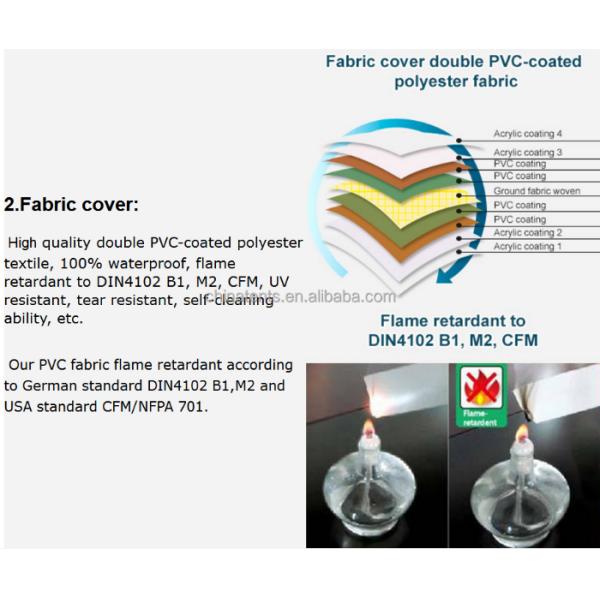 3m Width Colorful Event Festival Marquee Tent A Shape Fire Retardant