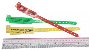 China PVC Plastic promotional Bracelet disposable Fudan F08 activity Identification RFID wristband on sale
