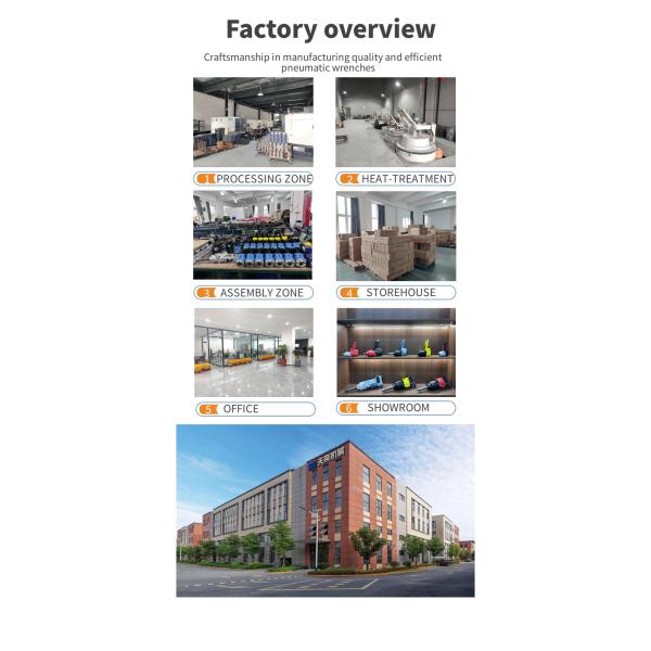 Noise Level is Low Pneumatic Impact Driver with Hand Press Startup Mode