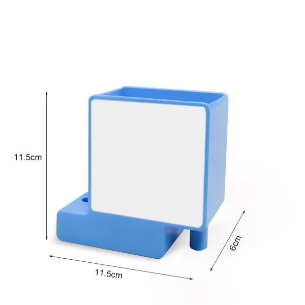 Blank Plastic Sublimation Pen Holder Custom Office Desk Pencil Container Brush Pot