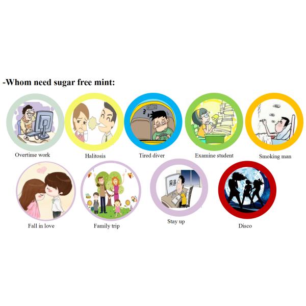 Tin Package Mints Candies Peach Taste Sugar Free Mint Candy Lemon Flavor