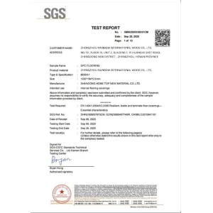 Zhengzhou Rainbow International Wood Co., Ltd. Certifications