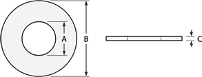 Flat Washer Measurements