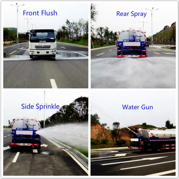 5 Ton Water Bowser Truck With Sprayer And Sprinkler 5000 Liters Spray Dust Fall Truck