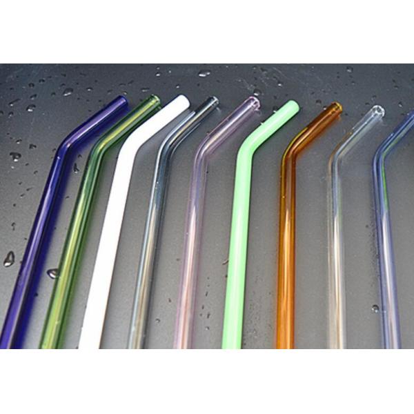 hand blow glass tubularis for cup drink glass straw