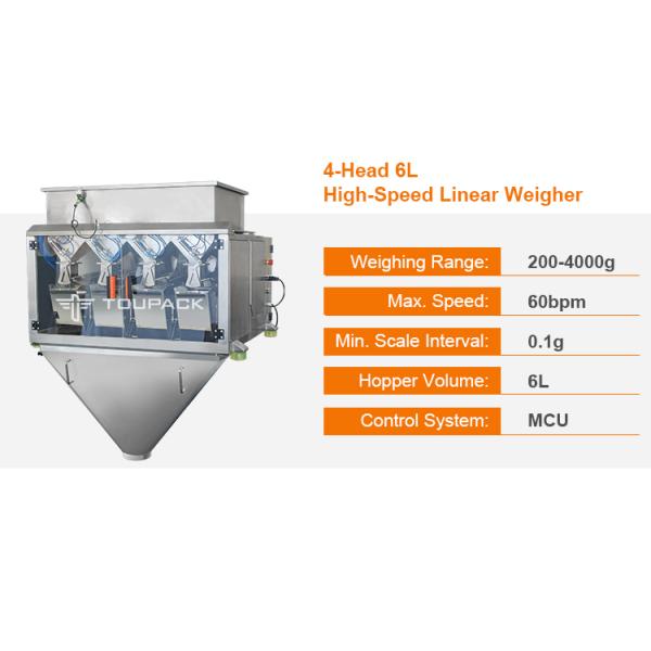 Linear Weigher Automatically For Grain Products Linear Weighers For Cashew Nut Filling Packing Machine