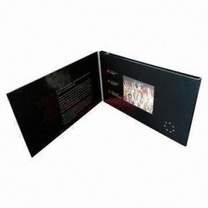 China Landscape Shape Wedding Invitation Video Card 1024x600 Pixel USB Charging wholesale