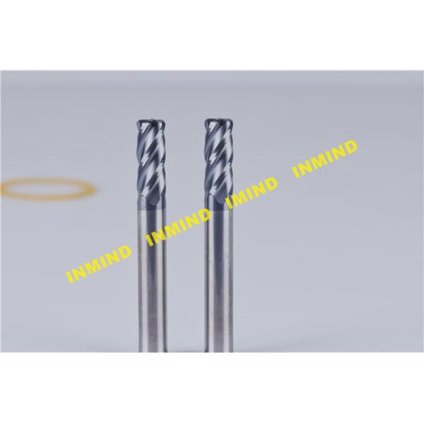 Solid Carbide Tools Corner Radius End Mill For CNC Machine / Milling Machine