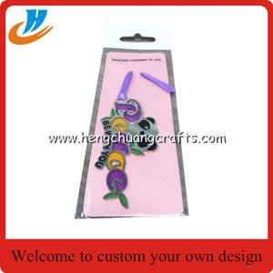 China Stainless steel etch bookmark custom with your own logo design wholesale
