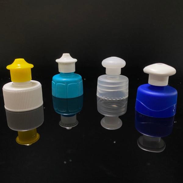 28mm Plastic Push Pull Water Bottle Cap with Induction Line Plastic Liquid Detergent Water Bottle Cap
