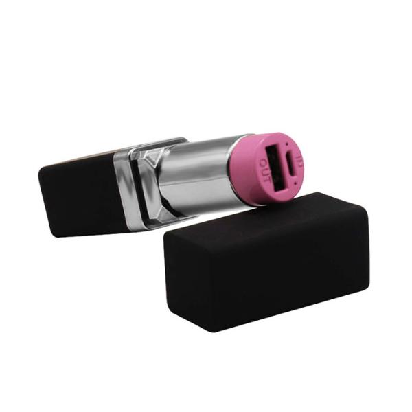 2600mAh Lipstick Charger Plastic Power Bank DC 5V/1A Customization For Gift