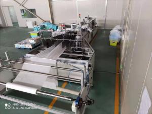 China automatic bed sheet folding machine for sale Spunlace Nonwoven Fabrics 1600KG 9.5KW wholesale