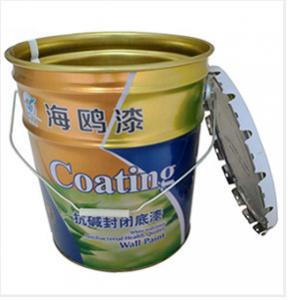 China UN Rated 5 Gallon Chemical Resistant Bucket With Castellated Lid wholesale