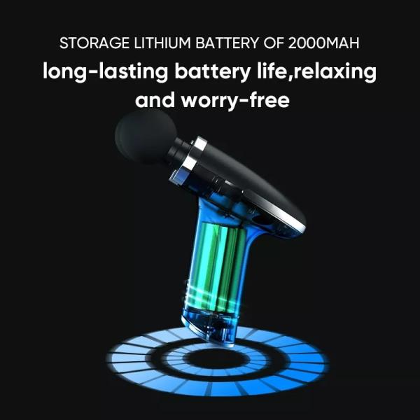 Massage Gun Deep Tissue,Unique double massage head design,Muscle Percussion Black Massager Guns