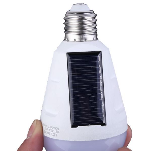 rechargeable led solar emergency light bulb E27 B22 lamp led smd5630 80RA high light efficiency 2 years warranty CE 12W
