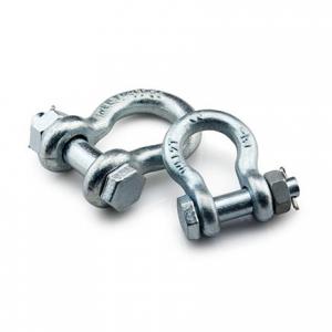 China G2130 Drop Forged Anchor Shackle with Safety Bolt and Nut Lifting Shackle Wire Rope Fitting on sale
