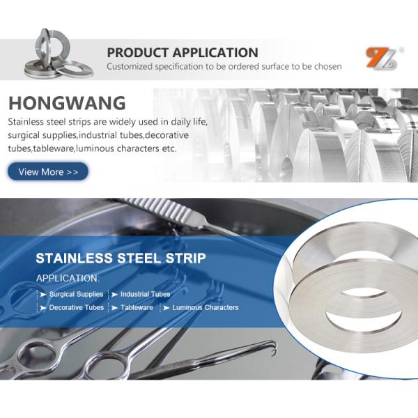 BA Finished 304l Stainless Steel Banding Strap 20mm-1500mm Length sS strapping band