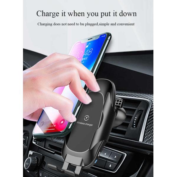 10W Fast Charging Qi Car Wireless Phone Charger Automatic Clamping