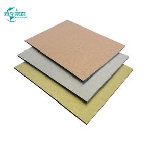 China A3003 Series Alucobond Brushed Aluminium Composite Sheet Exterior Wall Cladding on sale