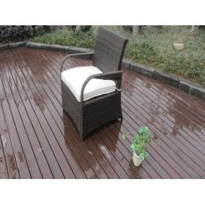 Rattan Garden Dining Sets , Washable Resin Wicker Patio Furniture