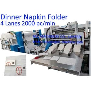 China 406*380mm1/8 Folding 4 Lanes Napkin Tissue Paper Machine on sale