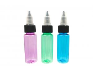 China Multi Colors Plastic Squeeze Dropper Bottles Purple Green With Tip Cover wholesale